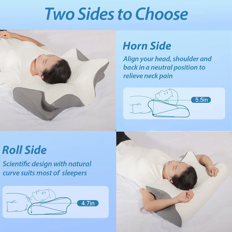Memory Foam Cervical Support Pillow